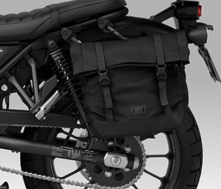 Satteltasche links mit Träger