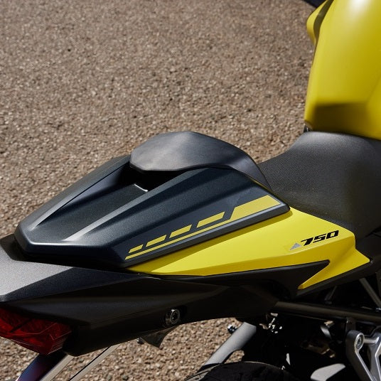 Sozius Abdeckung schwarz-gelb