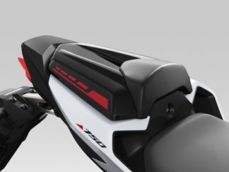 Sozius Abdeckung schwarz-rot