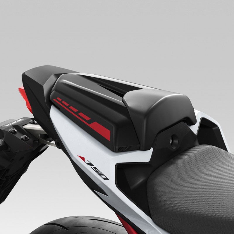 Sozius Abdeckung schwarz-rot